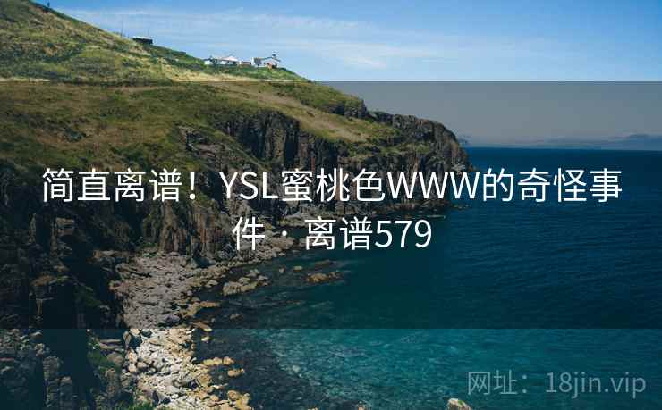 简直离谱！YSL蜜桃色WWW的奇怪事件 · 离谱579