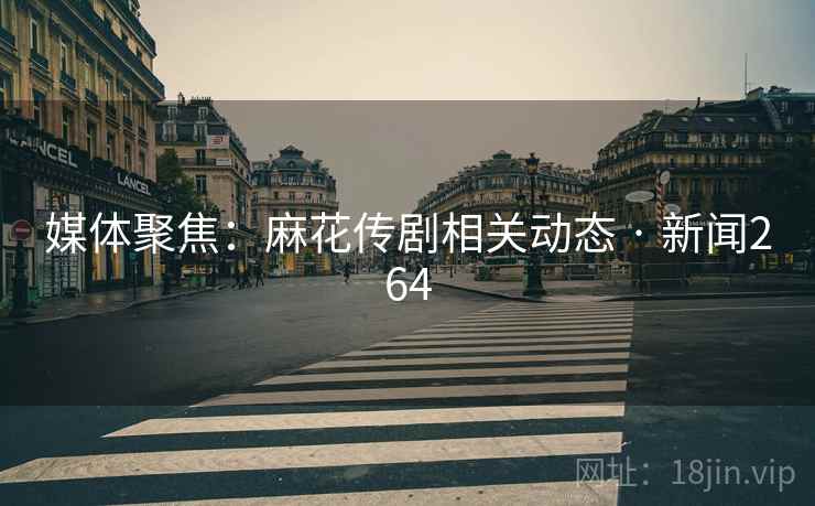 媒体聚焦:麻花传剧相关动态 · 新闻264